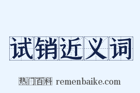 试销近义词是什么意思的图片